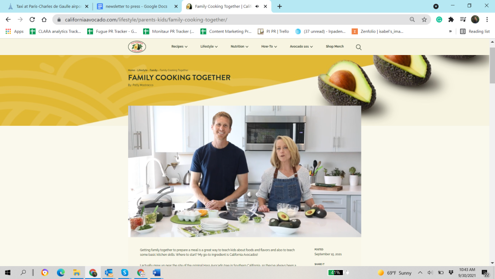 Patty and Ben Mastracco demonstrated how to make California Avocado, Zucchini and Cheddar Waffles together as a family. 