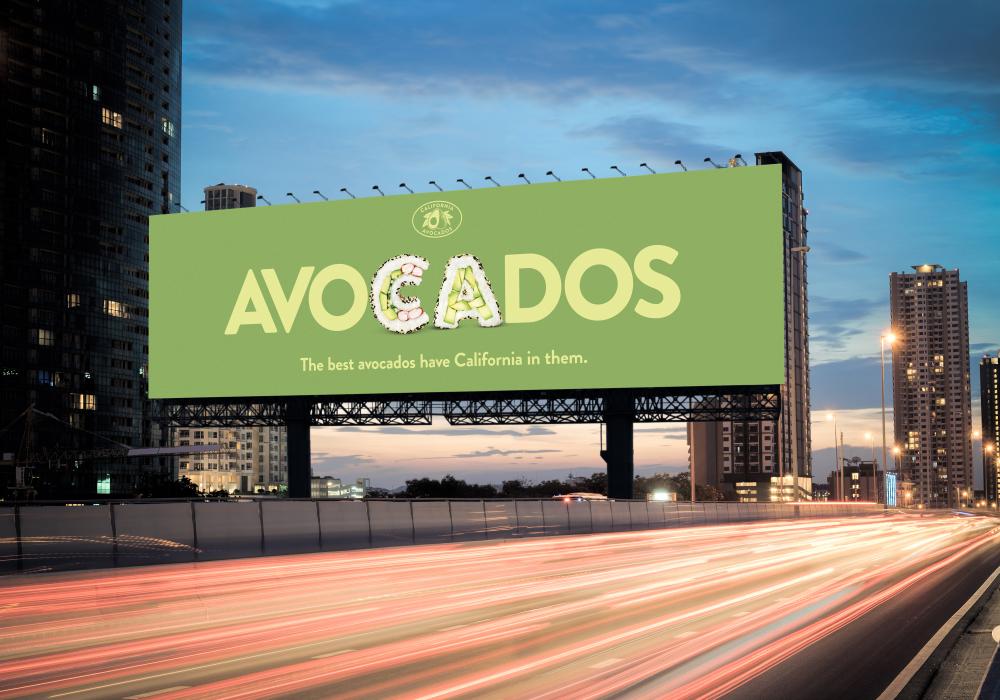 A mock-up of an outdoor billboard featuring the “Sushi” creative