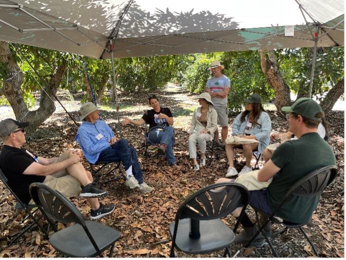 California avocado growers share their sustainability practices with AvoGrove Open House attendees.